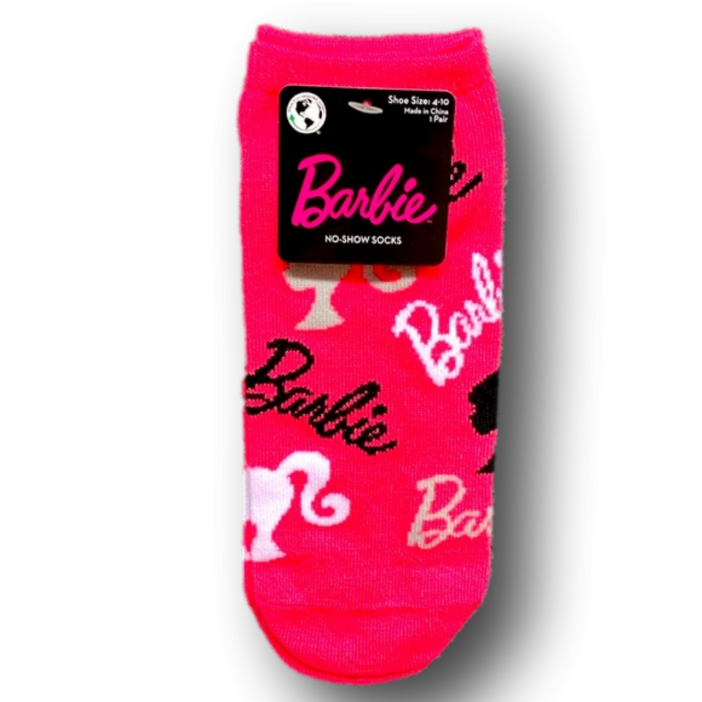 3/$20 Barbie Funny Novelty No-Show Socks - NWT